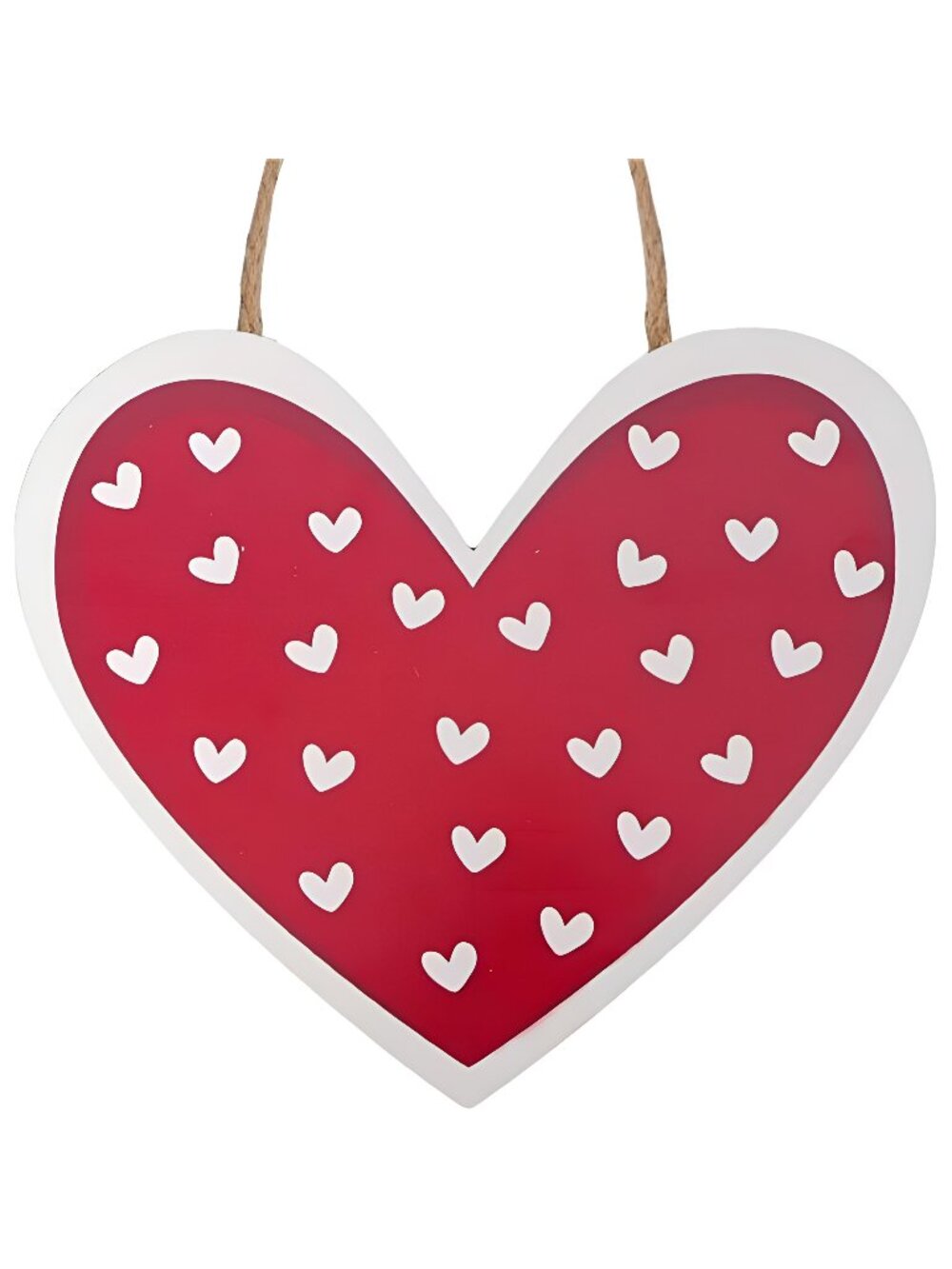 Valentines Day Door Decor Heart Shaped Wooden Hanging Wall Plaque Sign